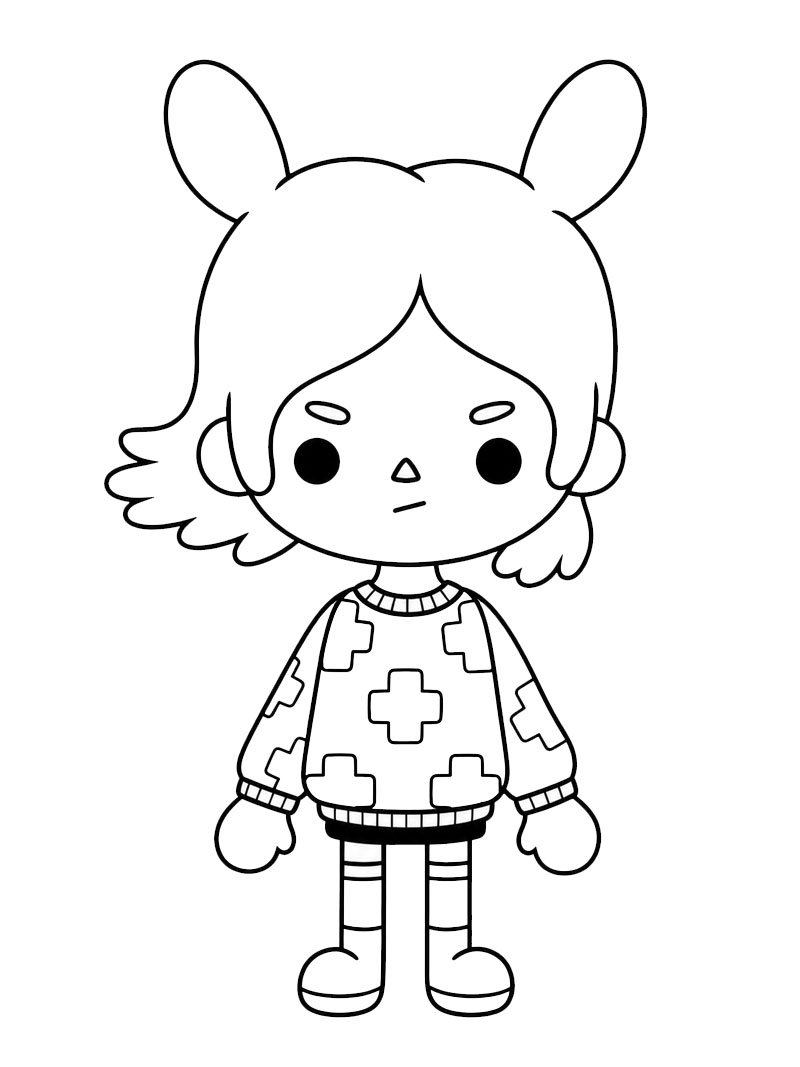 Rita (Toca Boca) Coloring page