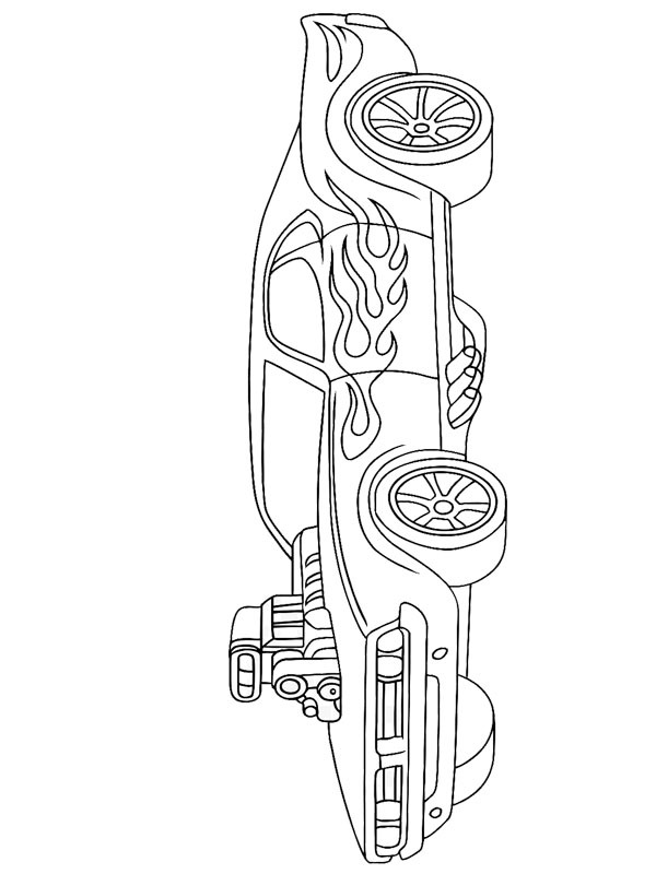 Rodger Dodger (Hot Wheels) Coloring page