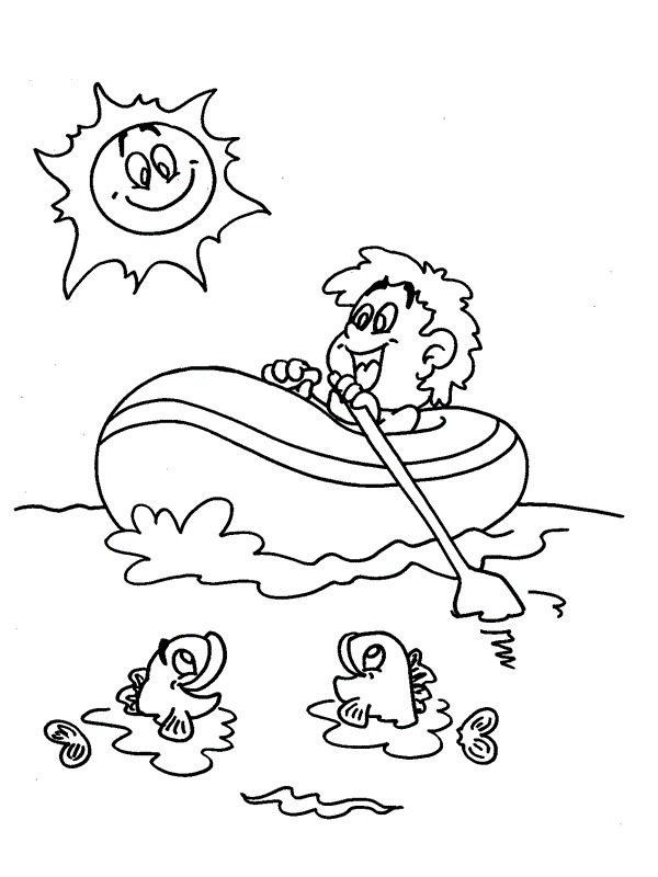 Rowboat Coloring page