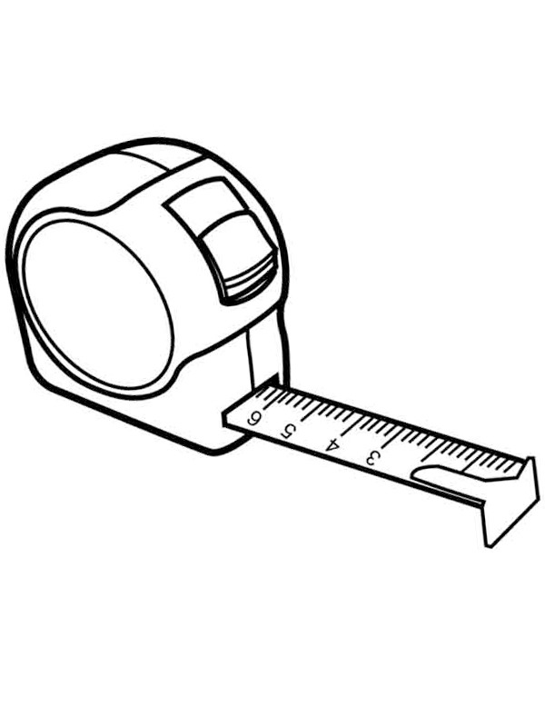 Tape Measure Coloring page