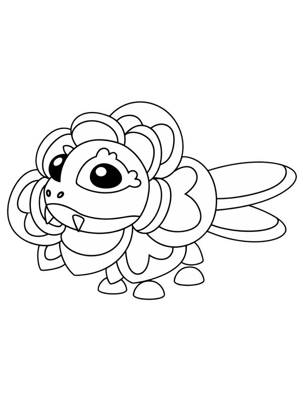 Rose Dragon (Adopt Me!) Coloring page
