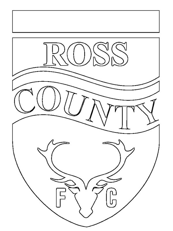 Ross County FC Coloring page Ross County FC Coloring page