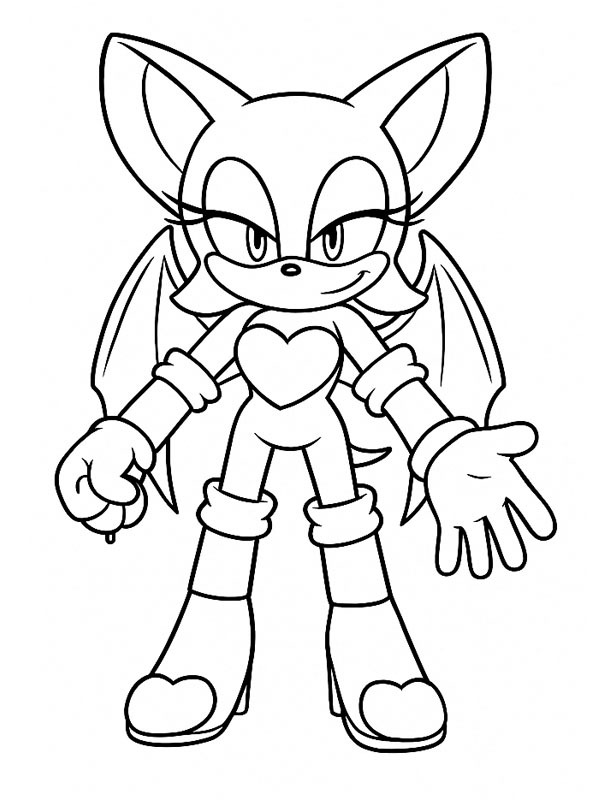 Rouge the Bat Coloring page Rouge the Bat Coloring page