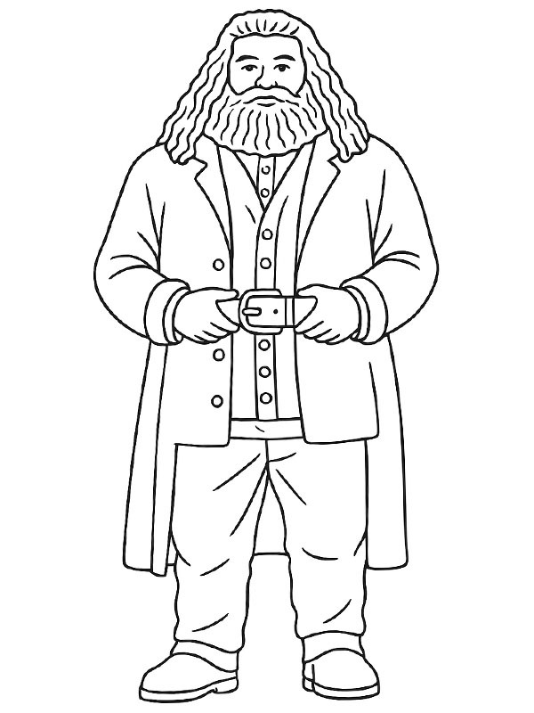 Rubeus Hagrid (Harry Potter) Coloring page Rubeus Hagrid (Harry Potter) Coloring page