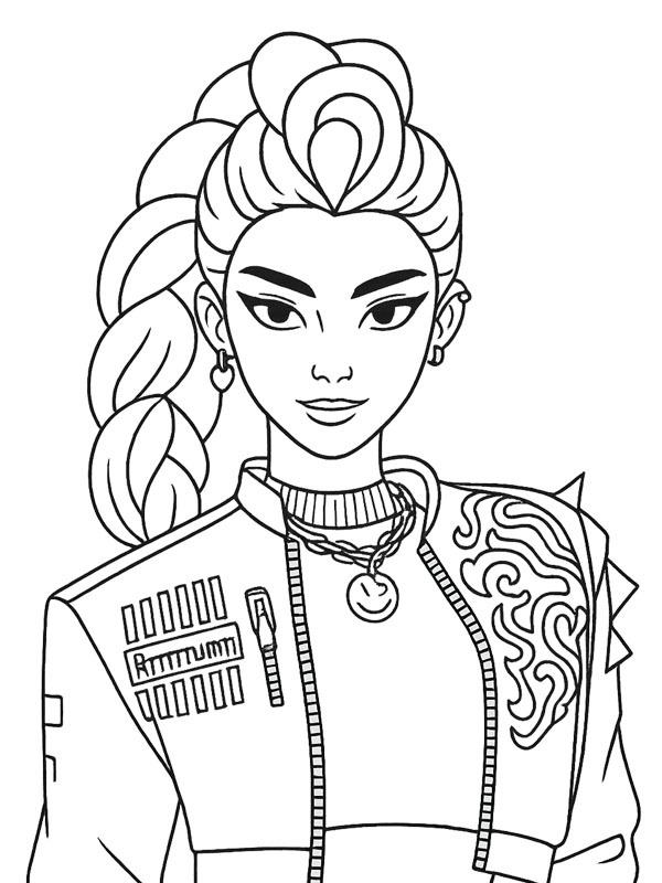 Rumi (KPop Demon Hunters) Coloring page Rumi (KPop Demon Hunters) Coloring page