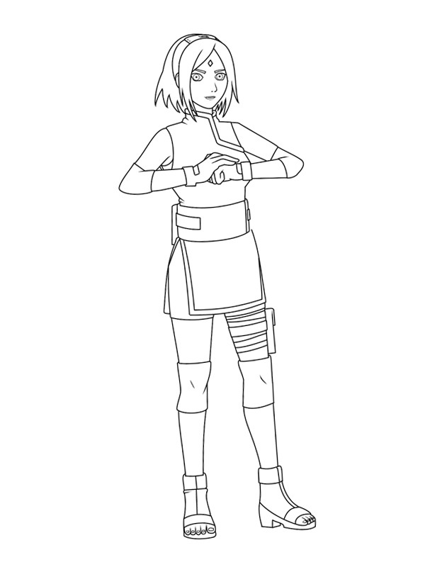 Coloring page - Kakashi e Sakura