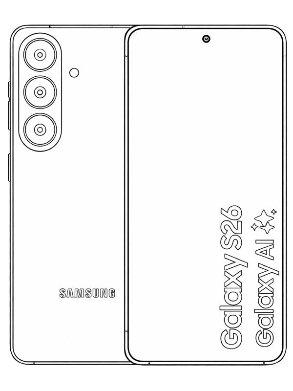 Samsung Galaxy S26 Coloring page