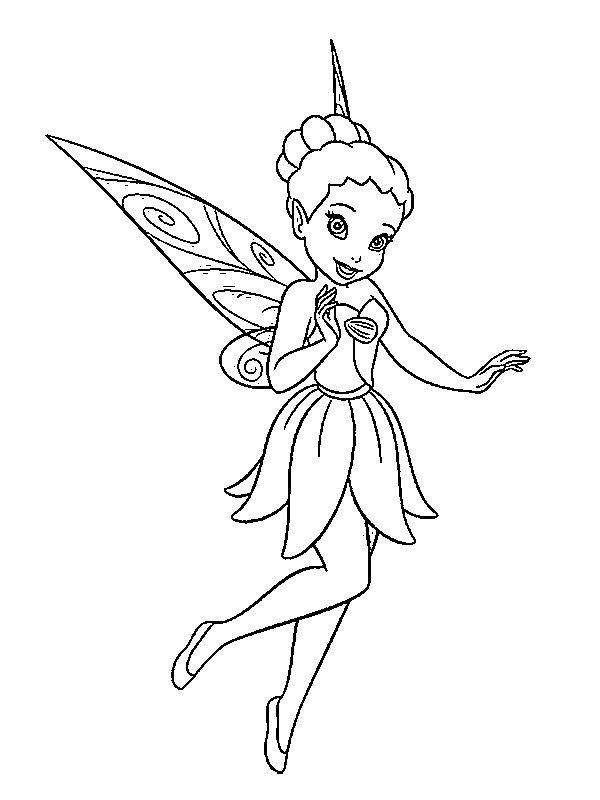 Cute fairy Coloring page