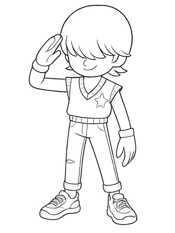 Cute Mistery Saja (Saja Boys) Coloring page Cute Mistery Saja (Saja Boys) Coloring page