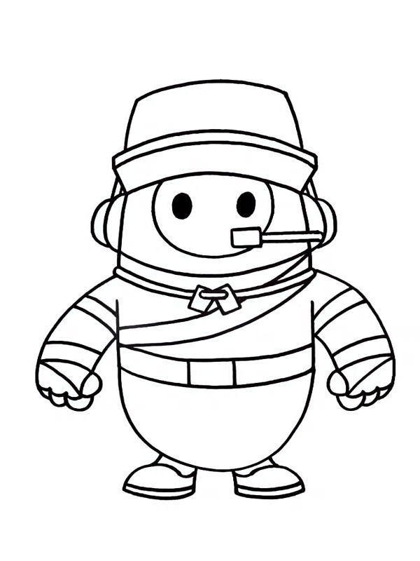 Scout Fall Guys Coloring page