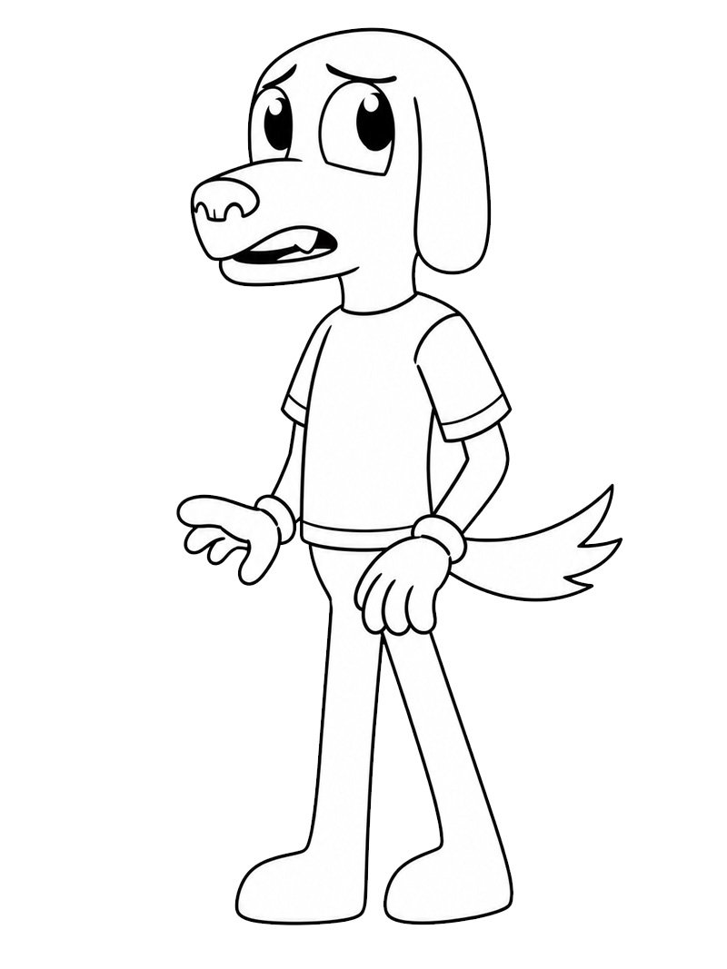 Scratch (The Amazing Digital Circus) Coloring page Scratch (The Amazing Digital Circus) Coloring page