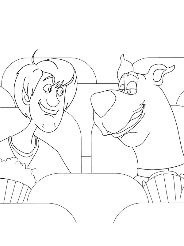 scooby doo shaggy coloring pages