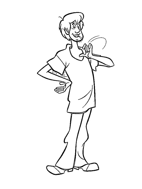 Shaggy Rogers Coloring page