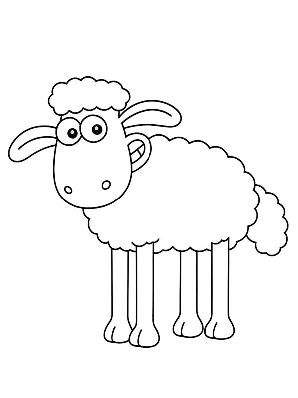 Shaun (Shaun the Sheep) Coloring page Shaun (Shaun the Sheep) Coloring page