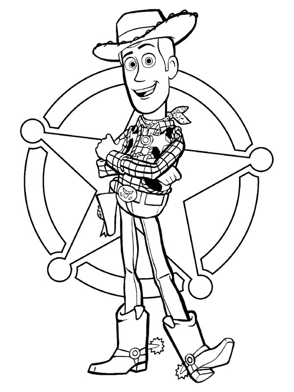Woody (Toy Story) Coloring page