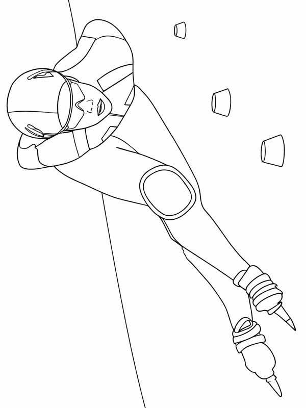 Short-track speed skating Coloring page Short-track speed skating Coloring page