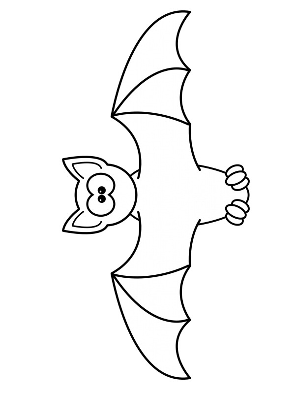 Simple bat Coloring page