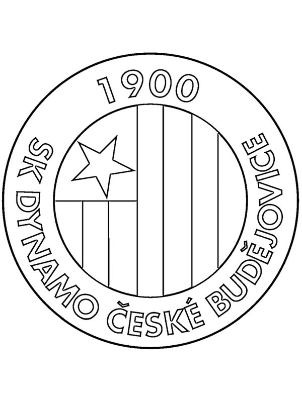 SK Dynamo České Budějovice Coloring page SK Dynamo České Budějovice Coloring page