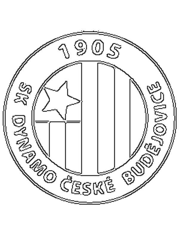 SK Dynamo České Budějovice Coloring page SK Dynamo České Budějovice Coloring page