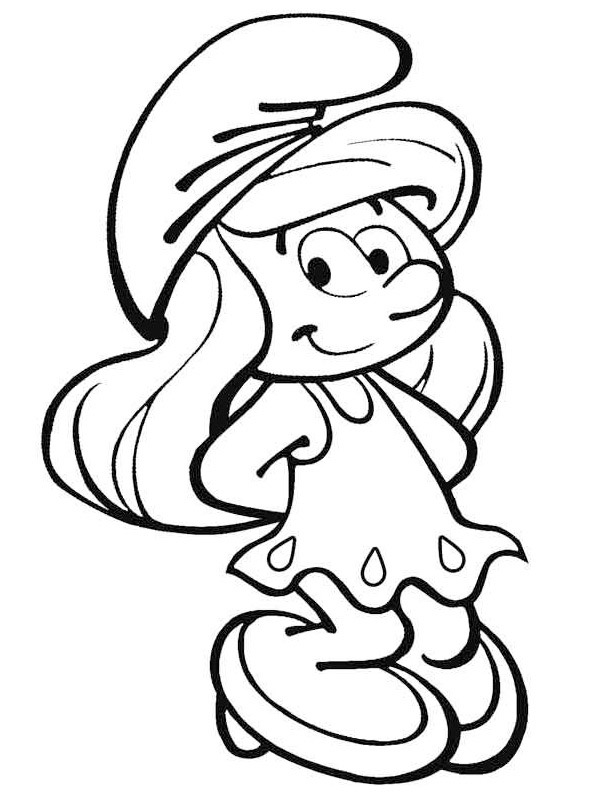 smurfette Coloring page
