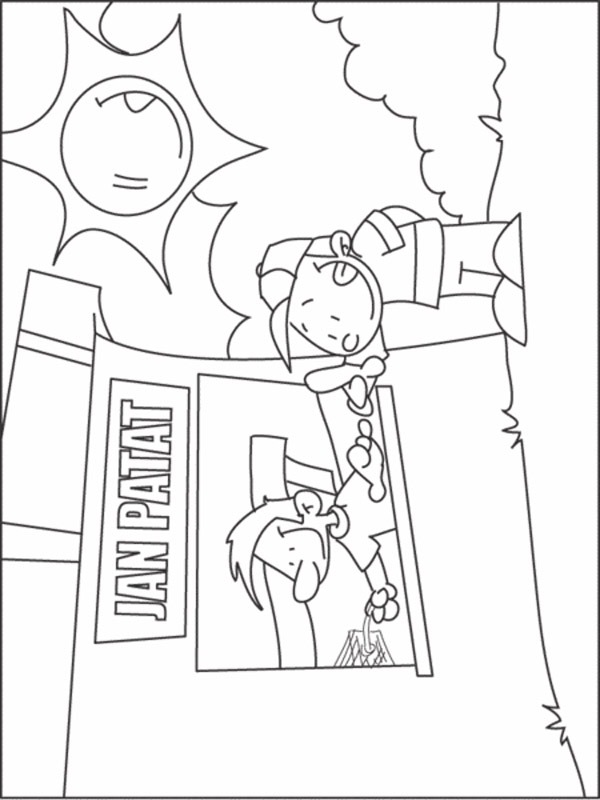 Food concession Coloring page