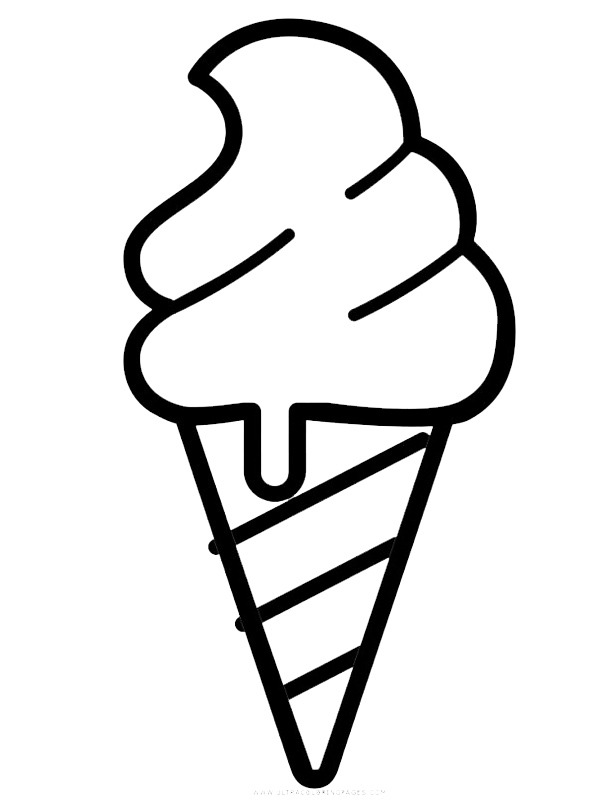 Soft ice cream Coloring page