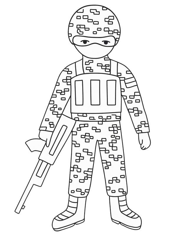 Soldier Coloring page