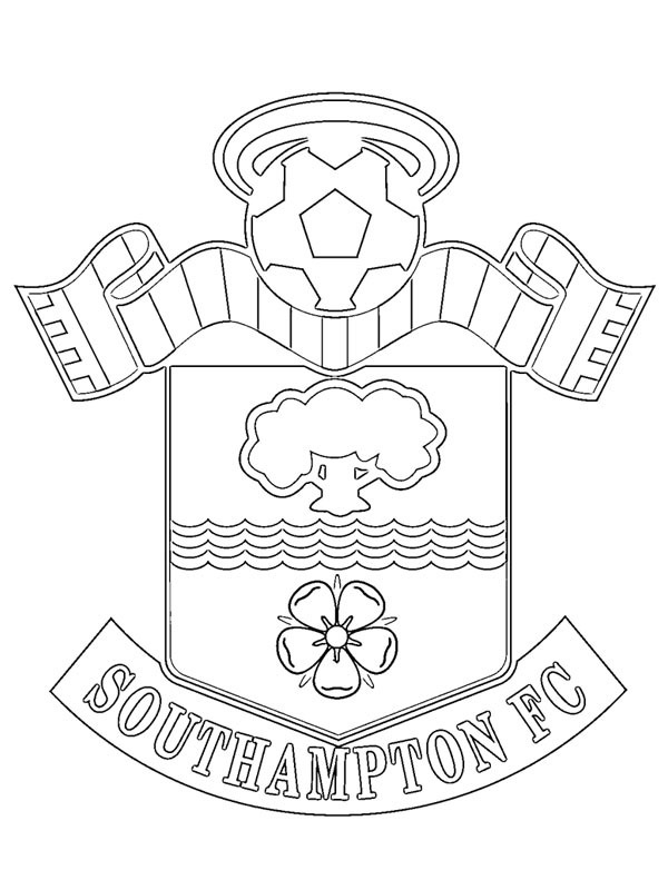Southampton FC Coloring page Southampton FC Coloring page