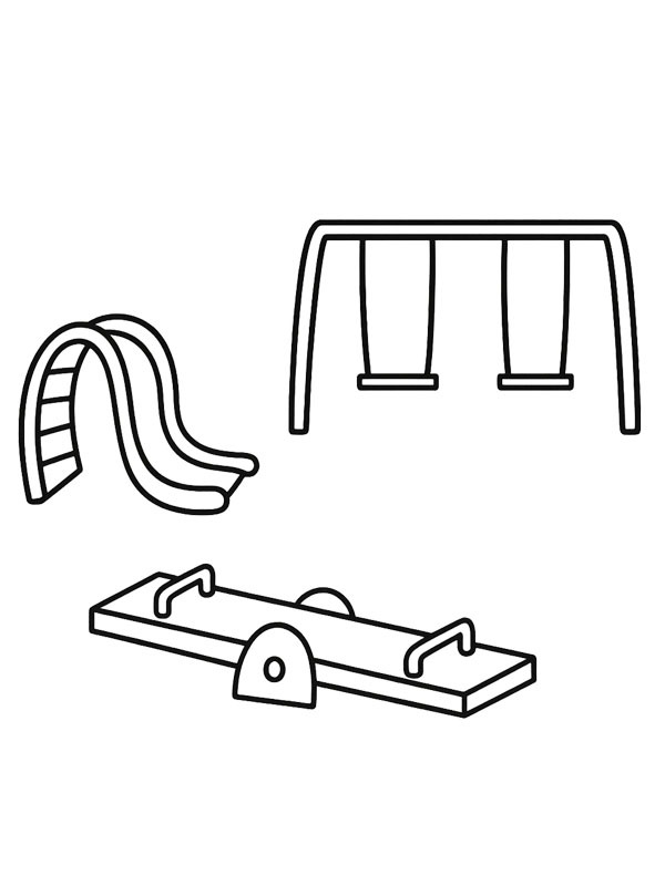 Playground Coloring page