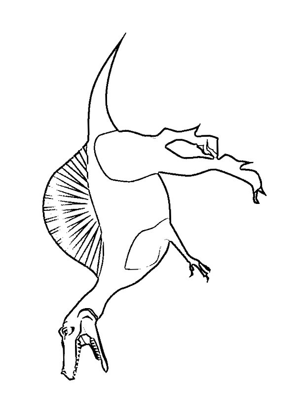 spinosaurus coloring page printable