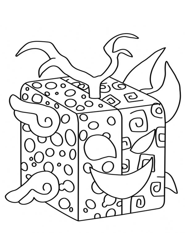 Spirit Fruit (Blox Fruits) Coloring page Spirit Fruit (Blox Fruits) Coloring page