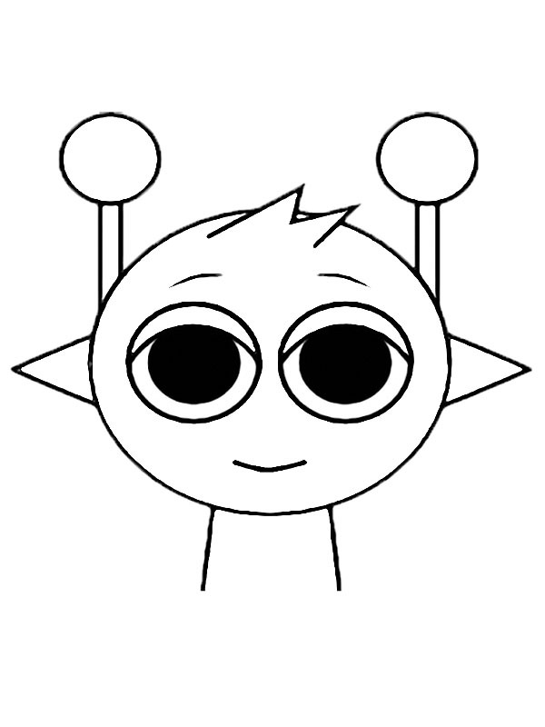 Sprunki Simon Coloring page Sprunki Simon Coloring page