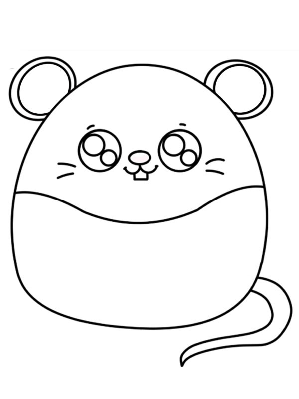 Misty the Mouse Squishmallow Coloring page Misty the Mouse Squishmallow Coloring page
