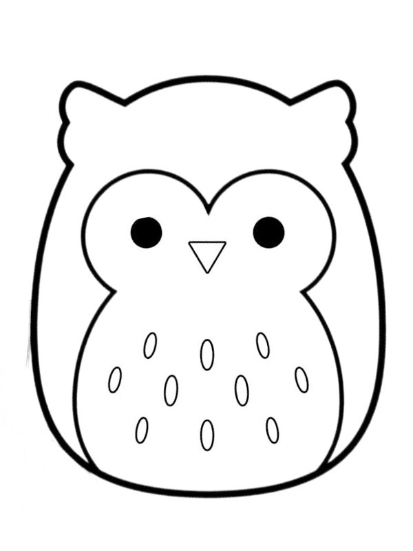 Squishmallows Hoot the Owl Coloring page Squishmallows Hoot the Owl Coloring page