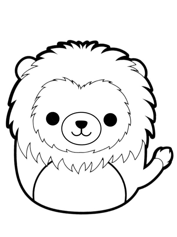 Squishmallows Lion Francis Coloring page Squishmallows Lion Francis Coloring page