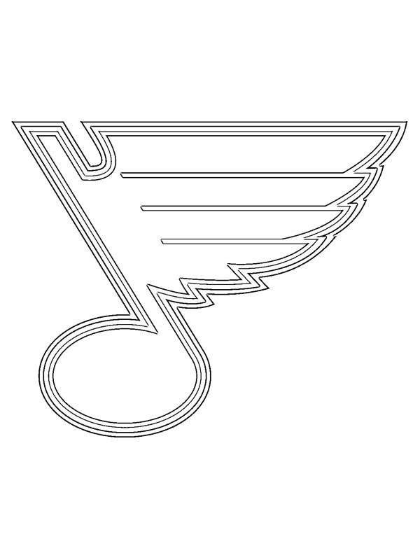 St. Louis Blues Coloring page St. Louis Blues Coloring page