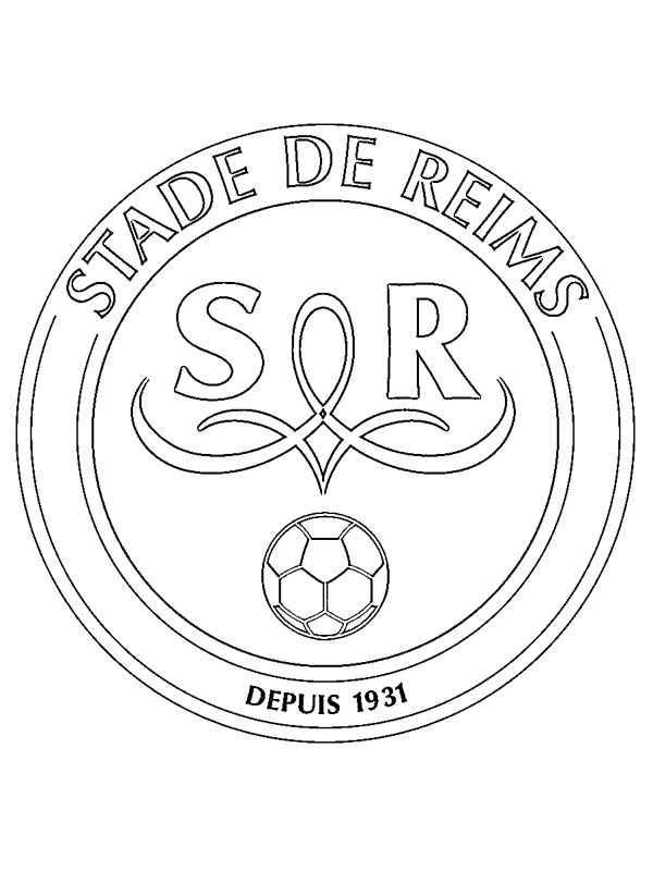 Stade de Reims Coloring page Stade de Reims Coloring page