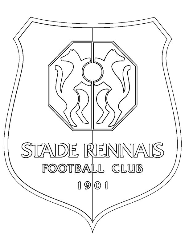 Stade Rennais F.C. Coloring page
