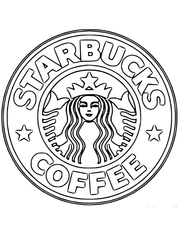 Starbucks logo Coloring page