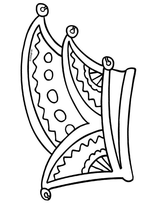 Hat of Prince Carnival Coloring page