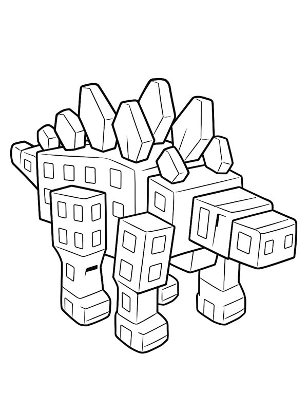 Stegosaurus (Grow a Garden) Coloring page Stegosaurus (Grow a Garden) Coloring page