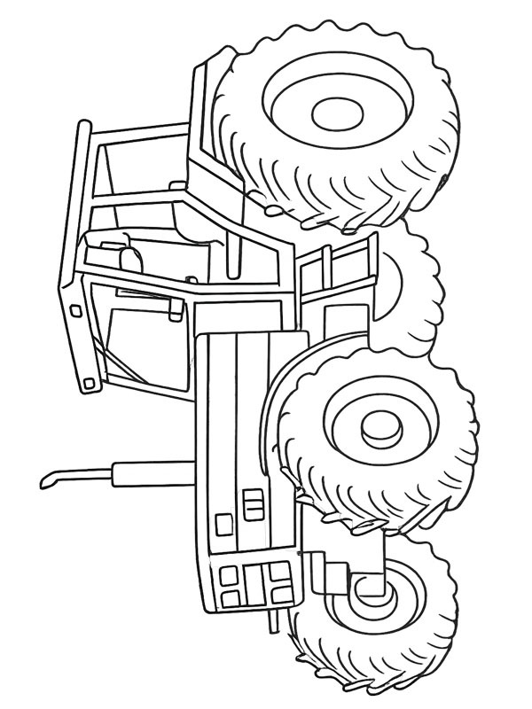 Steyr tractor Coloring page