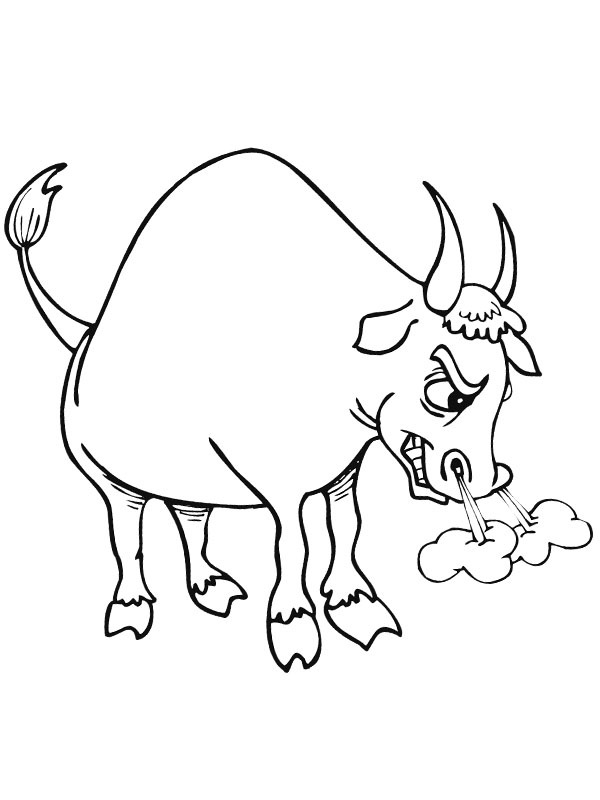 Bull Coloring page