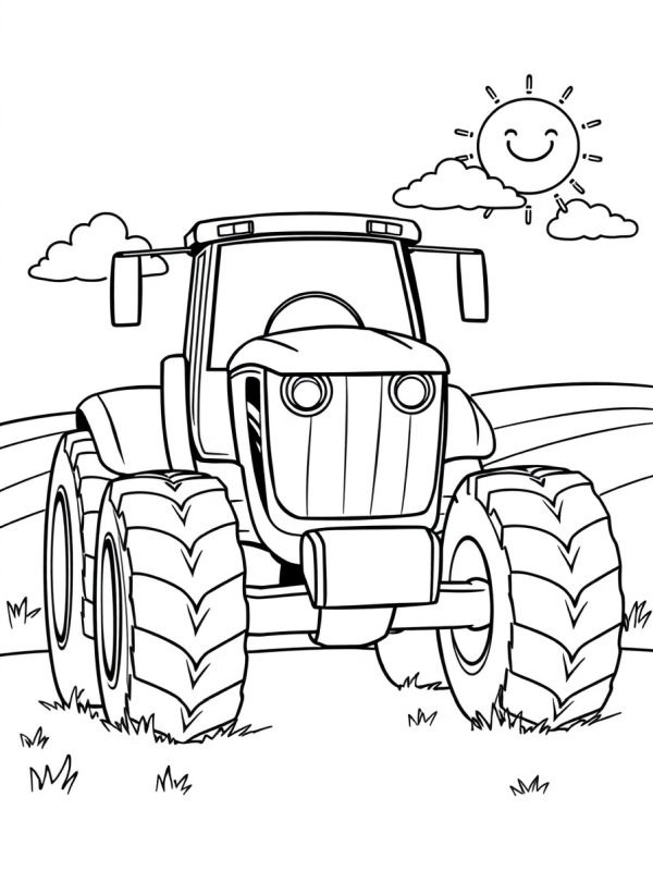Cool John Deere tractor Coloring page Cool John Deere tractor Coloring page