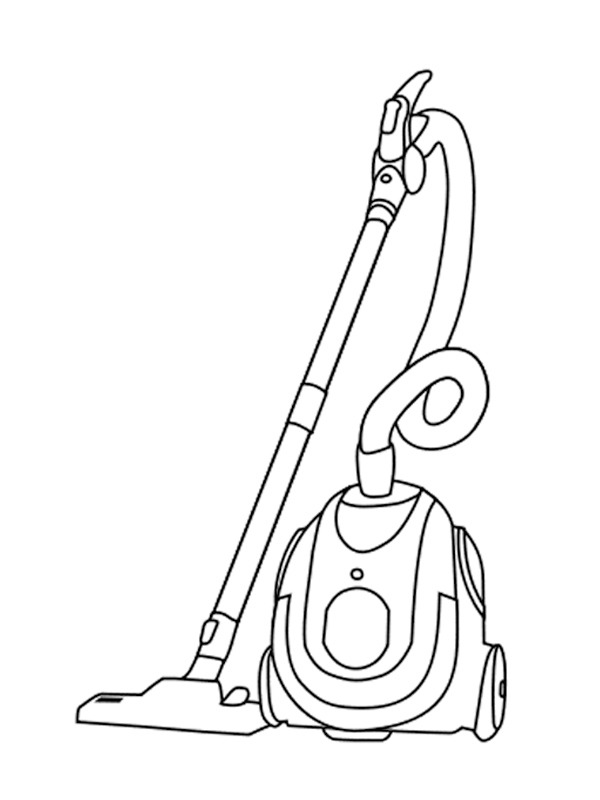 Vacuum cleaner Coloring page