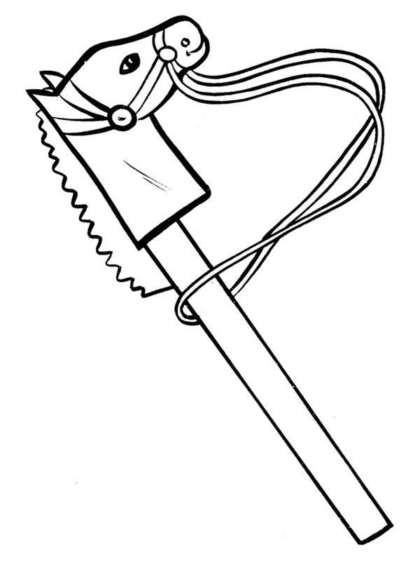 hobby horse Coloring page