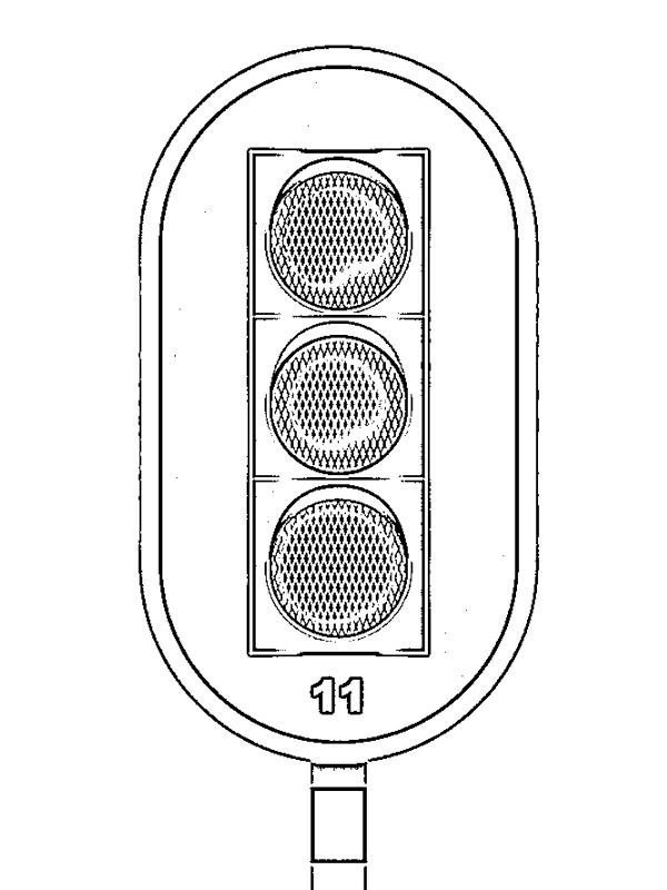Traffic light Coloring page