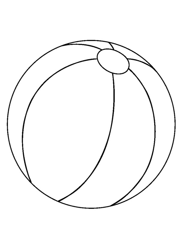 beach ball Coloring page