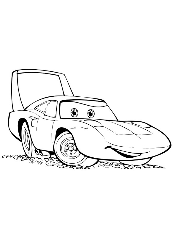 Strip Weathers (Cars) Coloring page