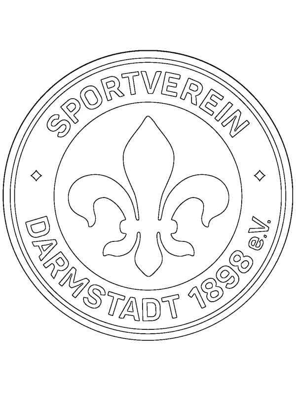 SV Darmstadt 98 Coloring page SV Darmstadt 98 Coloring page